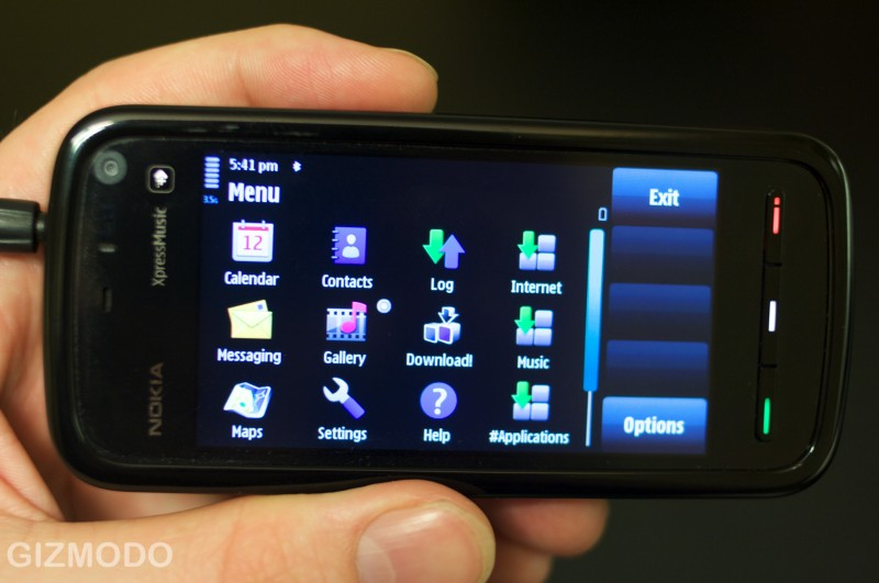 Illustration for article titled Nokia 5800 XpressMusic: Hands-on With Nokia's First S60 Touch Phone
